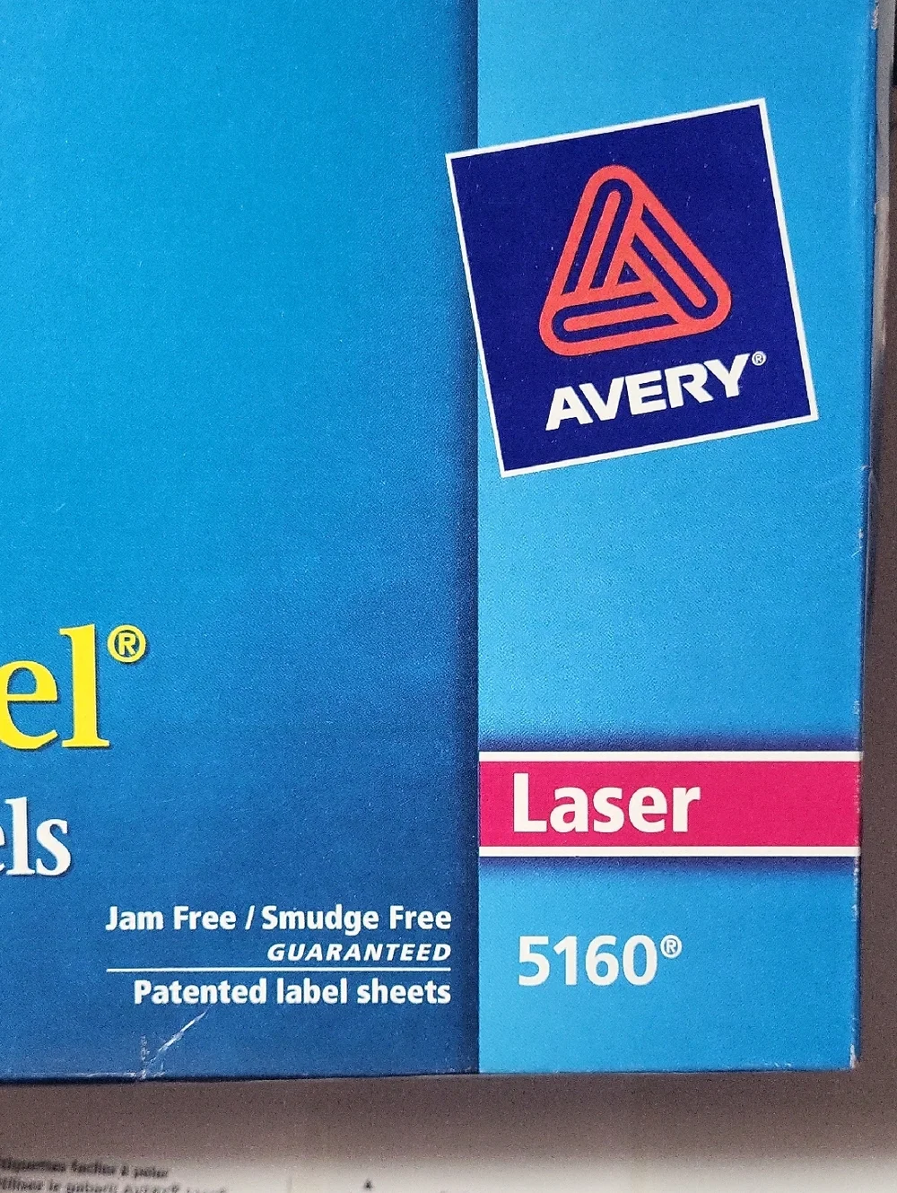 Avery Easy Peel White Address Labels - 5160, Laser 56 sheets 1